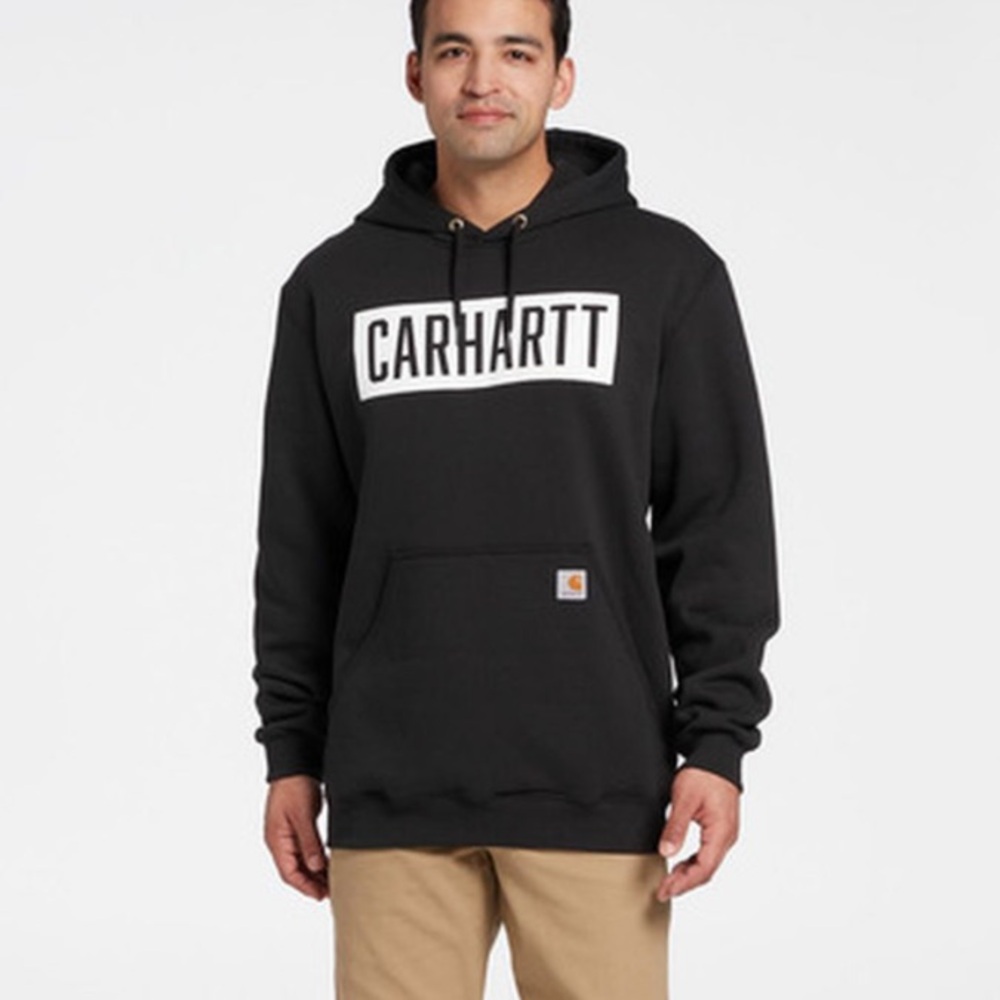 Carhartt Men’s loose fit mid weight logo graphic sweatshirt